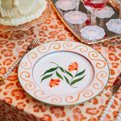 Tafelkleed The Coral Leopard 140x350cm - Tafelkleden - Casa Juna