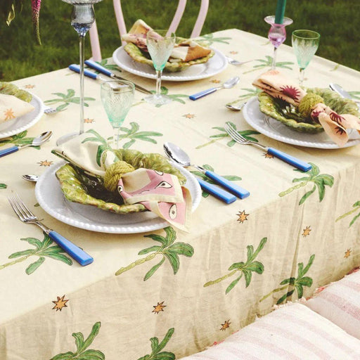 Tablecloth The Green Palmtree 140x350cm - Tablecloths - Casa Juna