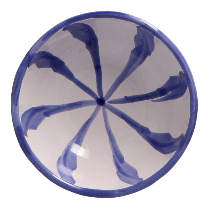 Tapas schaaltje Granada streep blauw 10cm - Kommen - Lenta Living