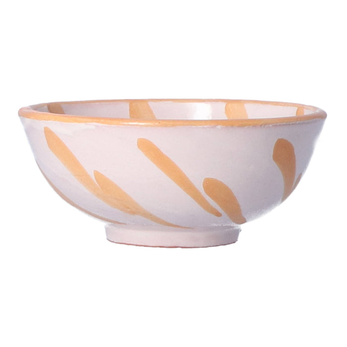 Tapas schaaltje Granada streep peach 10cm - Kommen - Lenta Living