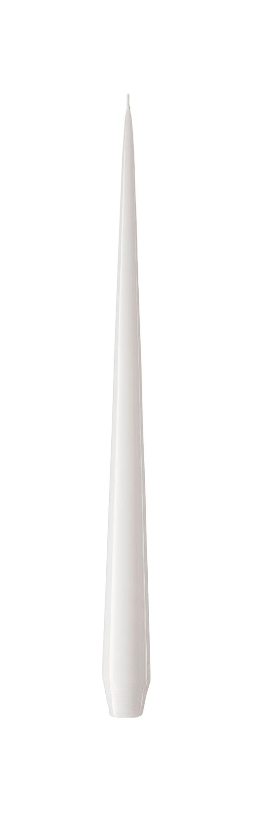Taper candle lacquered 42cm white ash (set of 12) Ester & Erik - -. FOODIES IN HEELS