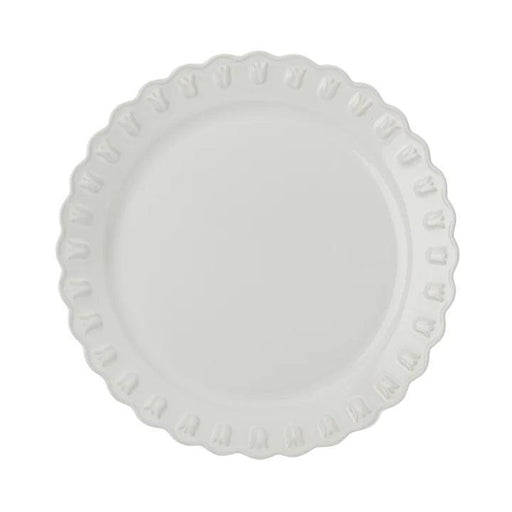 Tulipa dinner plate 26cm White (set of 2) - Dinner plates - PotteryJo