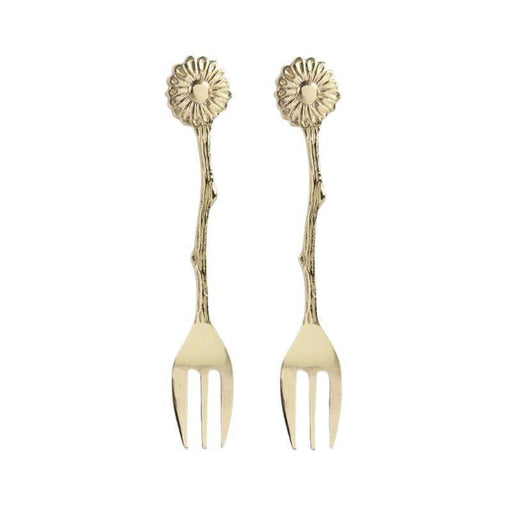 Fork daisy gold (set of 2) &Klevering - -. FOODIES IN HEELS
