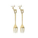 Fork deer gold (set of 2) &Klevering - -. FOODIES IN HEELS