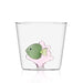 Water glass Green Fish Pink Seaweed - Water glasses - Ichendorf Milano