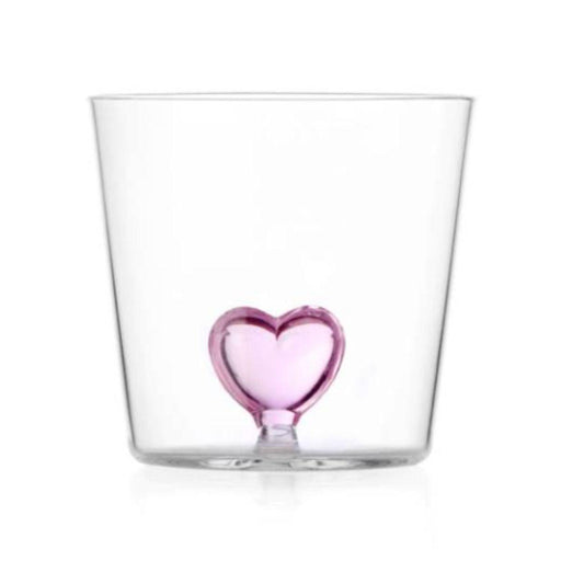 Waterglas Pink Heart Ichendorf Milano - FOODIES IN HEELS