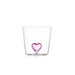 Water glass Pink Heart - Water glasses - Ichendorf Milano