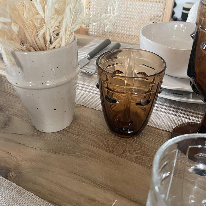 Waterglas Visage Amber - Waterglazen - Opjet