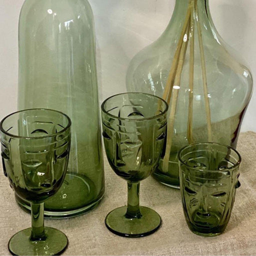 Water Glass Visage Green Opjet - FOODIES IN HEELS