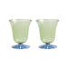 Water glasses Eve Green (set of 2) - Water glasses - &Klevering