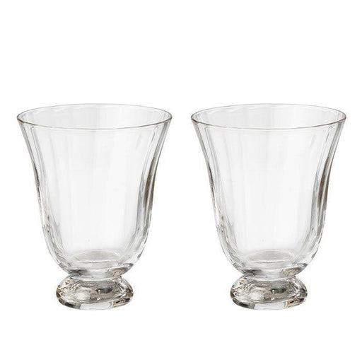 Waterglazen Trellis Clear (set van 2) - Waterglazen - Bungalow