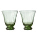 Waterglazen Trellis Sage (set van 2) - Waterglazen - Bungalow