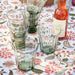Waterglazen Trellis Sage (set van 2) - Waterglazen - Bungalow