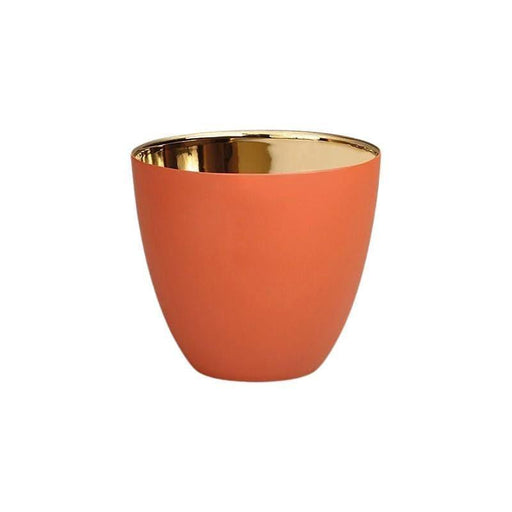 Tea light holder gold terracotta small &Klevering - FOODIES IN HEELS
