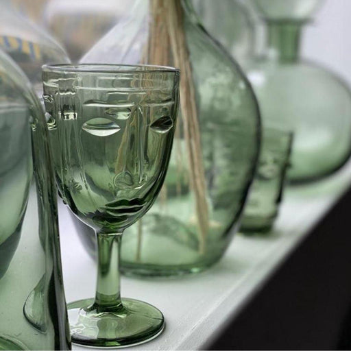 Wine Glass Visage Green Opjet - FOODIES IN HEELS