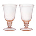 Wine glasses Leopold Peach (set of 2) Bungalow - -. FOODIES IN HEELS