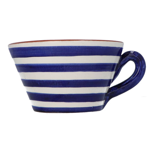 XXL mug horizontal stripe blue (set of 2) Casa Cubista - -. FOODIES IN HEELS